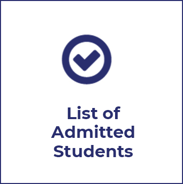 List of Admitted Students